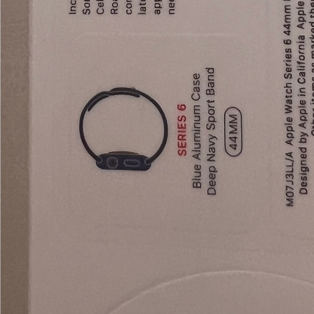 Apple Watch 6 44mm Blue M07J3LL/A. Brand new unwrapped never used still in box.